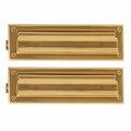 Brass Accents Mail Slot - 3.63 in. x 13 in. - PVD Polished Brass BR42765